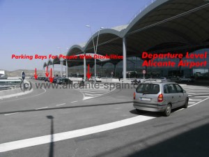 alicante-airport-location-of-parking-bays-for-handicapped-departure-area Exact Location of Parking Bays For Handicapped at Departure level Alicante Airport