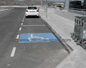 alicante-airport-parking-for-disabeled-or-handicapped-departure-area