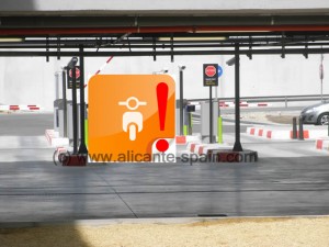 alicante-airport-parking-motorcycle-bike Advise the parking staff that you are leaving the parking building with a motorbike