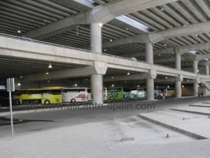 bus-stops-for-charter-and-tour-buses-at-lower-level-alicante-airport Bus Stops for charter and tour buses at lower level alicante airport