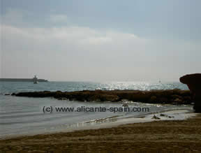 Sandy Beaches in Calpe at the Costa Blanca Spain
