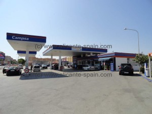 Campsa gas station in El Altet near Alicante airport