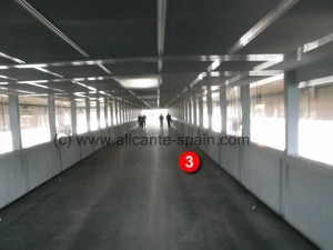 walking-tunnel-parking-to-alicante-airport-terminal-building Walking tunnel from parking building to terminal building at Alicante airport